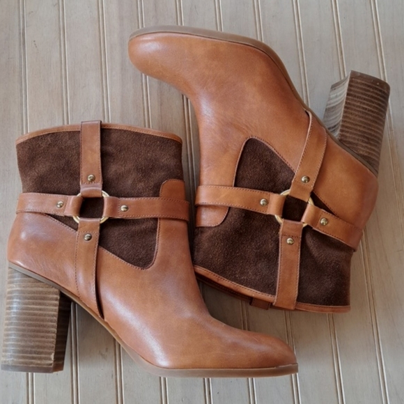 Lauren Ralph Lauren Dylan Suede Leather Mid Heel Boots. Size 8.5 - Picture 4 of 10